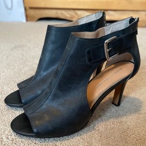 Audrey Brooke Leather Peep Toe heals